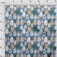 thumbnail image 3 of oneOone Rayon Medium Blue Fabric Easter Sewing Material Print Fabric By The Yard 56 Inch Wide, 3 of 4