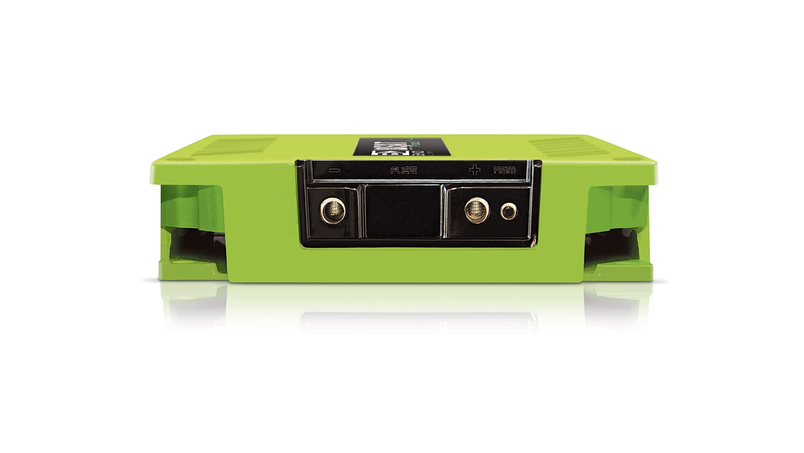 High Power Vehicle Audio Mono Bass Amplifier w/Subsonic Filter and Low Pass Filter Stable at 1 ohm GREEN