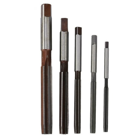 

5pcs Hand Reamers Set H8 Chucking Straight Hand Reamers Set 4mm/5mm/6mm/8mm/10mm