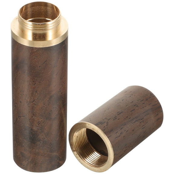 Needle Loader Wear-resistant Case Storage Container Wooden Tube Compact Holder Household Sewing Thread Organizer Travel