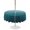 Blue Turquoise, variant on Outdoor Tablecloth with Umbrella Hole for Patio/Picnic/Party/Camping, Teal Ombre Waterproof Table Cloth Rectangle Table Cover Washable, Contemporary Gradient Abstract Art (60"x 102")