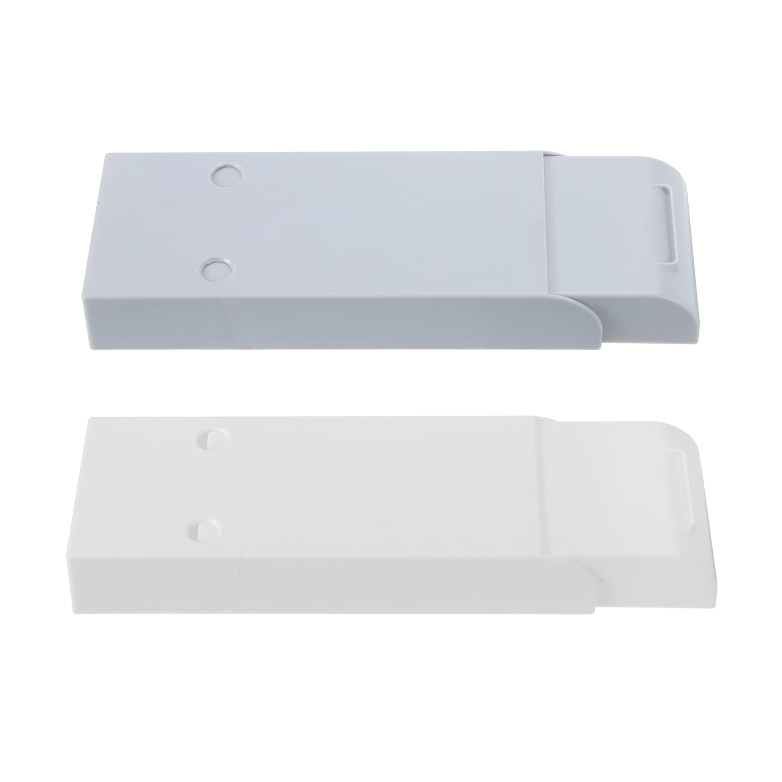 REGALWOVEN Under Table Drawer, Slide Out Hidden Self-Adhesive Pencil Tray 8.7 x 3.5" Grey White