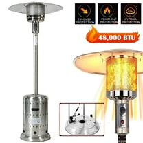 48000 BTU Propane Patio Heater for Outdoor Use with Wheels& Cover,Commercial LP Gas Porch & Deck Heater for Home & Residential