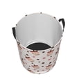 thumbnail image 3 of Daiia Milk Tea Round Laundry Basket with Handles Thickened Waterproof Circular hamper,Dirty Clothes Storage Basket for Bedroom,Bathroom,College Dorm-Medium, 3 of 8