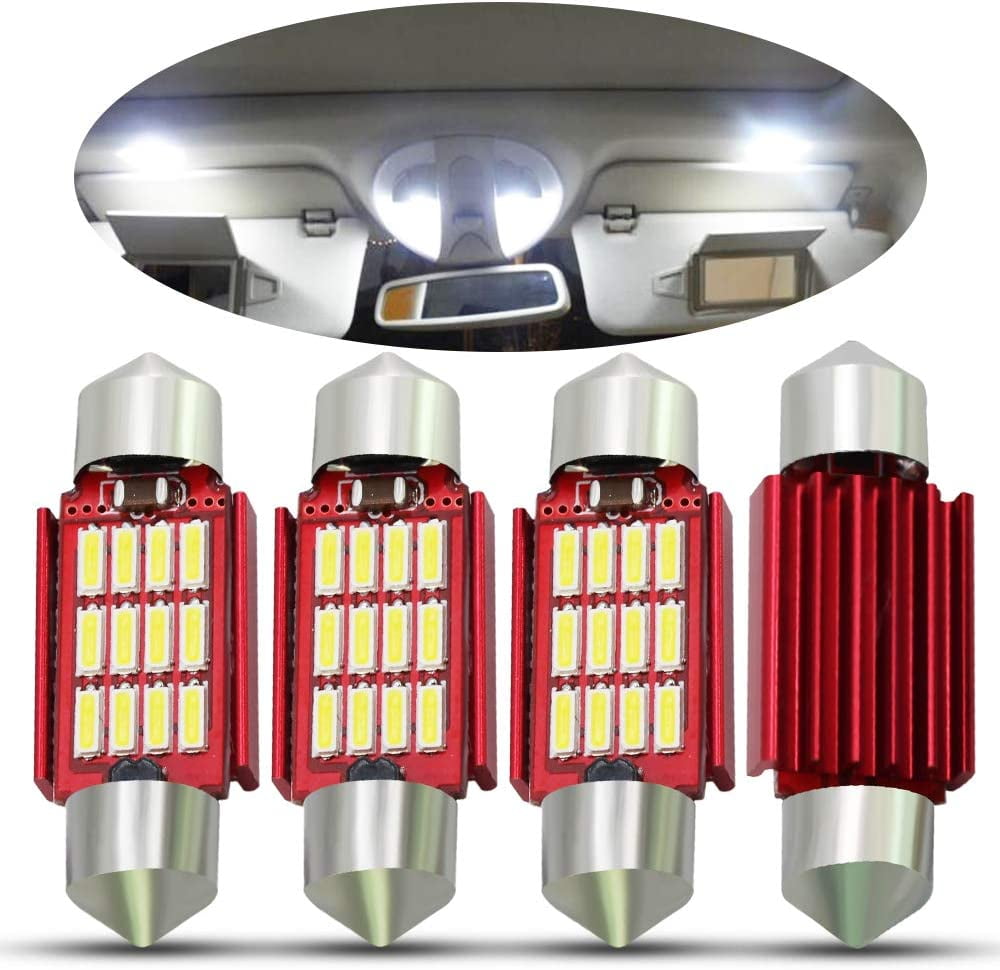 DE3175 LED Bulbs Super Bright 400 Lumens – 12-Chip 4014 LED For Car Interior Lights, License Plate & Dome