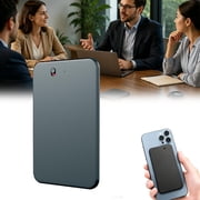 Ai Note Taker, AI Voice Recorder with Transcription, Digital Voice Recorder with 58-Language Translation, Magnetic Attachment, Call Recording Support, 8GB, Black