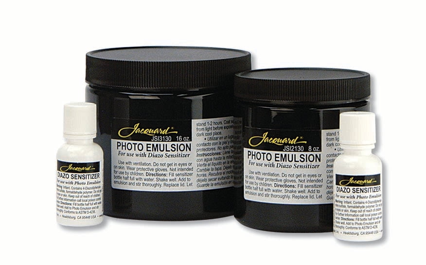 Jacquard Photo Emulsion & Diazo Sensitizer - Screen Printing Emulsion For Detailed Designs