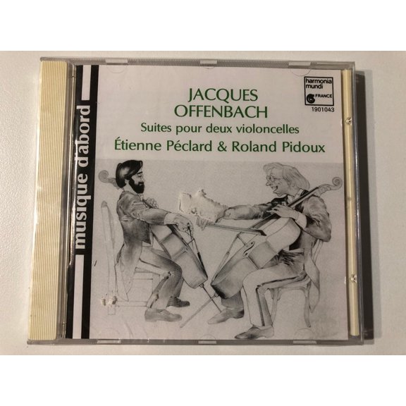 Jacques Offenbach: Suites Pour Deux Violoncelles - Étienne Péclard & Roland Pidoux / Musique D'Abord / Harmonia Mundi Audio CD / HMA 1901043