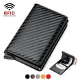 thumbnail image 1 of Aluminum Rfid Wallet Carbon Fiber Card Holder Men Slim Smart Business Credit Card Holder Wallet, 1 of 5