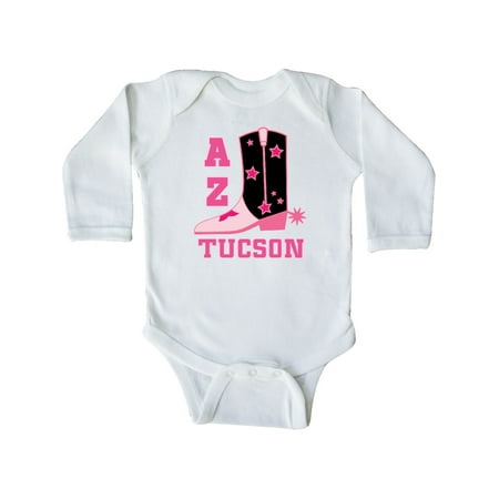 

Inktastic Tucson Arizona cowgirl Gift Baby Girl Long Sleeve Bodysuit