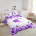 thumbnail image 3 of Erosebridal Monogrammed Bedding Twin Comforter Set,Personalized Initial Down Comforter,Letter Decoration,Reversible,Lightweight,2-Piece, 3 of 8