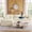 Beige, variant on Welzona 112" Modular Sectional Sofa, Plaid Grid Chenille Cloud Couch with Movable Ottoman, Grey