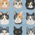 thumbnail image 4 of Yayeee Shower Curtain with Hooks 72"x72" Waterproof Fabric Bathroom Hanging Decor, Cartoon Cute Cat, 4 of 5