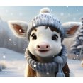 thumbnail image 1 of Resina Diamante Btafrte Serie Animal Vaca Invierno 35*30CM, 1 of 9