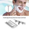 thumbnail image 1 of Double Edge Shaving Safety Razor Open Comb Head Men Safety Razor Head Shaving Tool, 1 of 4