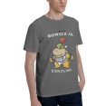 thumbnail image 2 of Fifth Sun Men's Nintendo Bowser Jr. Costume Men's Basic Short Sleeve T-Shirt Deep Heather Large, 2 of 5
