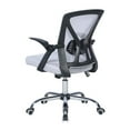 thumbnail image 5 of Milan Matte Black with Gray Mesh Ergonomic Computer Chair with Adjustable Arms, 5 of 8