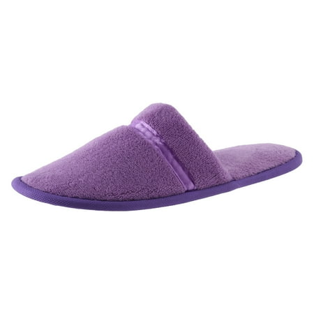 

LIANGP Ladies Slippers Women Disposable Slippers Hotel Home Stay Coral Velvet Antiskid Sole Disposable Cotton Slippers Women s Shoes Purple Size 9.5