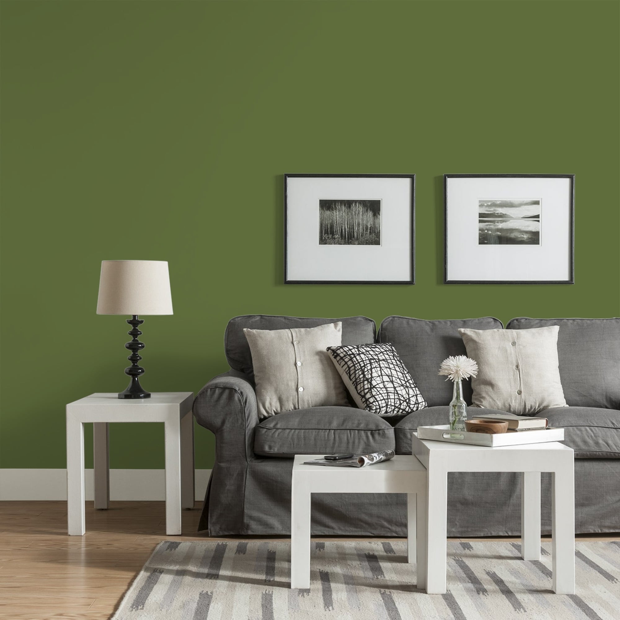 Glidden HEP Globe Artichoke / Green, Eggshell Interior Paint with Primer, 1 Quart