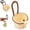 Brown, variant on Multifunctional Hanging Sink Drain Basket, Faucet Mount Sink Strainer with Self-Cleaning Dump Design for Food Scraps, Fruit Rinsing & Kitchen Use