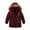 Red, variant on Lindreshi Boys Winter Coat Clearance Toddler Kids Baby Boys Girls Winter Jacket Zipper Button Hooded Windproof Coat