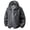 Dark Gray, variant on Mens Raglan Hooded Windbreaker Jacket Lightweight Zip Drawstring Adjustable Hood Loose Fit Outerwear with Pocket Hiking Casual Travel(Orange/XL)