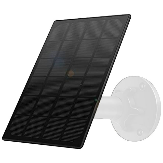 Panel solar para cámara exterior con batería recargable, con micrófono USB+tipo C, cable de carga de 3M, 5V 4W
