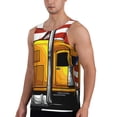 thumbnail image 2 of Pofeuu American Truck Print Men's Workout Tank Tops Sleeveless Muscle Gym Shirt Quick Dry -X-Large, 2 of 7