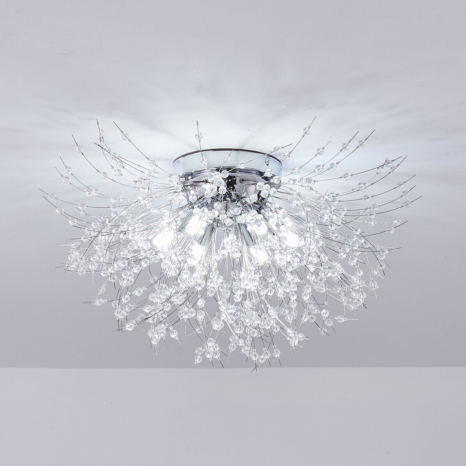 Crystal Sputnik Dandelion Firework Ceiling Light Fixture Pendant Lamp Chandelier