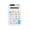 White, variant on Compact Solar Desktop Calculator 8 Digit LCD Display Basic Arithmetic Pocket Size Portable Battery Powered Stationery Tool For Students Kids Home Use