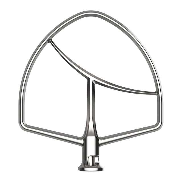 Stainless Steel Flat Beater for KitchenAid 5Plus-6Qt Bowl-Lift Stand Mixer, Paddle Attachment for Kitchenaid Mixer, Heavy Duty and Dishwasher Safe