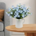 thumbnail image 6 of Lilixerw Small Daisy Flowers Artificial,Fake Daisies Spring Wild Flower Bouquet for Home Desktop Party Decor,Blue, 6 of 6