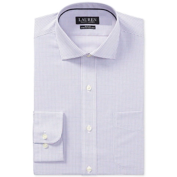 Ralph Lauren Men’s Dress Shirt (Pink/Blue, 17.5×36/37)
