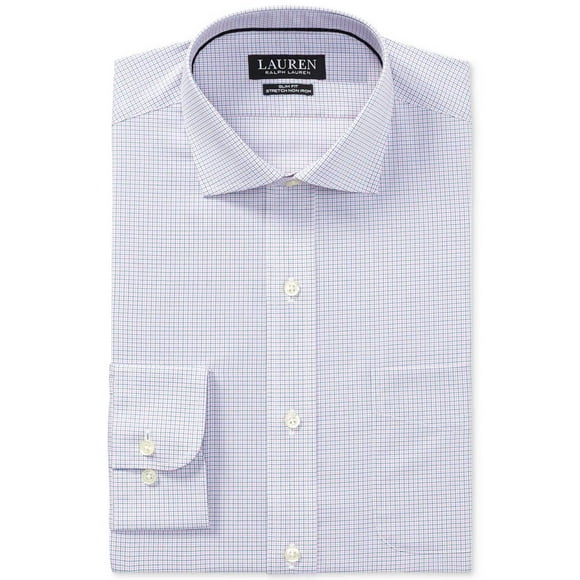 Ralph Lauren Men’s Dress Shirt (Pink/Blue, 17.5×36/37)