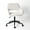 Beige, variant on Homycasa Modern Office Chair - Ergonomic Fabric Swivel Task Chair with Adjustable Height Function Fabric Velvet Upholstery