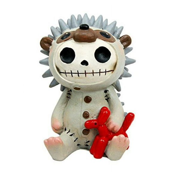 Larger Furry Bones Pygmy Hedgehog Skeleton Monster Sit Up Ornament Figurine 3.75"Tall