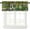 Italy-17, variant on Italian Landscape Valance Curtain European House Garden Nature Flower Vine Leaves Plant Rod Pocket Valance Window Treatments Short Curtains for Kitchen Bathroom 54x18inch