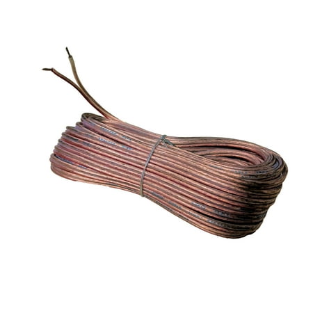 IMC Audio 14 AWG Speaker Wire 14 Gauge Speaker Wire Cable (100 Ft 100 Feet) Great Use for Home Theater Speakers and Car Audio Car Speakers Clear 14g Cables 14 gauge speaker wire Copper Clad Aluminum