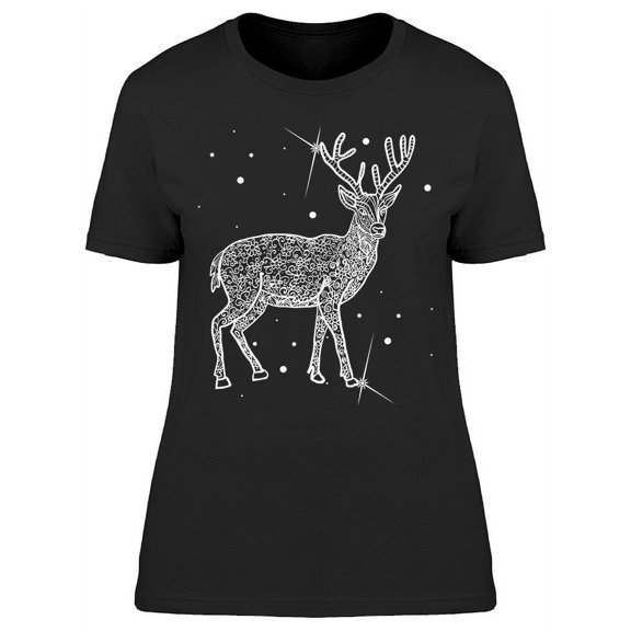 Snow Deer T-Shirt Women -Image by Shutterstock, Female 3X-Large