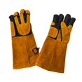 thumbnail image 4 of Guantes para el manejo de animales, manoplas resistentes a mordeduras, guantes para mascotas resistentes al calor para gatos Amarillo negro, 4 of 9