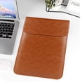 thumbnail image 3 of Funda para computadora portátil compatible con MacBook Dell, con bolsa pequeña, funda protectora de cuero de gamuza sintética para computadora portátil, 3 of 8