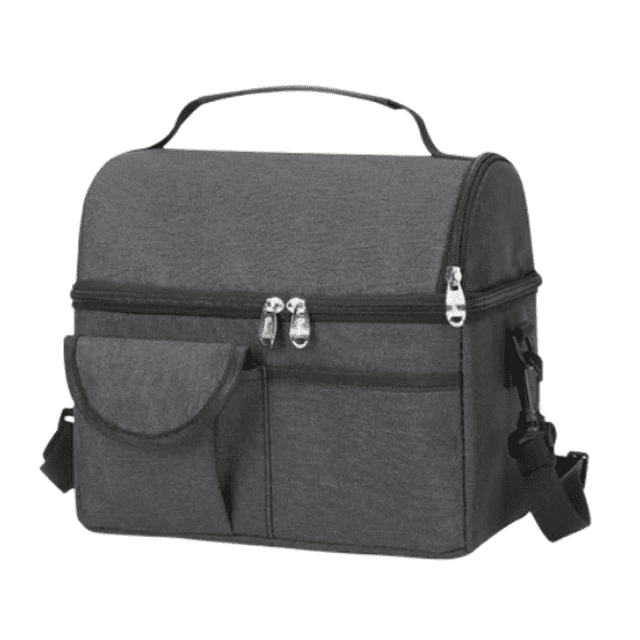 Bolsa Xtellar De Almuerzo Lonchera Térmica Para Hombre O Mujer Color Negro