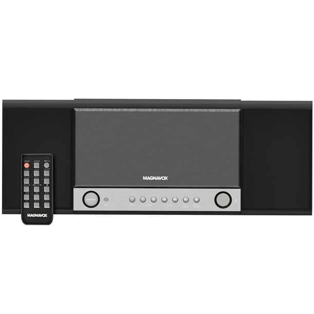 Sistema de estantería para CD Magnavox de 3 piezas con radio FM de 3 W RMS