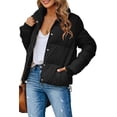 thumbnail image 2 of Winter Fashion Women Casual Zipper Jacket Lightweight Puffer Coat, 2 of 5