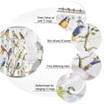 thumbnail image 6 of Bird Leaf Waterproof Fabric Shower Curtain,Spring Summer Tree Branch Farmhouse Retro Waterproof Fabric Shower Curtain for Bathroom Curtains Bathtubs Hotel Shower Curtains with 12 Hooks Stall 48x72in, 6 of 8