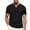 Black, variant on Notch Neck T Shirt Men Cozy Short Sleeve Summer Tshirts Casual Stretch Muscle Solid Color Tee Brown L