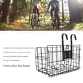 thumbnail image 3 of Folding Rear Bicycle Basket, Large Capacity Quick On Off Metal Rear Hanging Bike Basket  for Cycling, 3 of 8