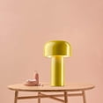 thumbnail image 2 of Nordic Mushroom Lamp Rechargeable for Bedroom Bedside Dining Table USB Ports Yellow, 2 of 8