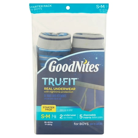 GoodNites TruFit Underwear for Boys, Starter Pack