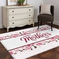 thumbnail image 3 of Pink Mother's Day Area Rugs 3'x5', Small Throw Rugs for Living Room Bedroom, Watercolor Flowers Modern Polka Dot Striped Indoor Outdoor Rug Non-Slip Low Pile Carpet Runner Reversible Floor Mats, 3 of 8